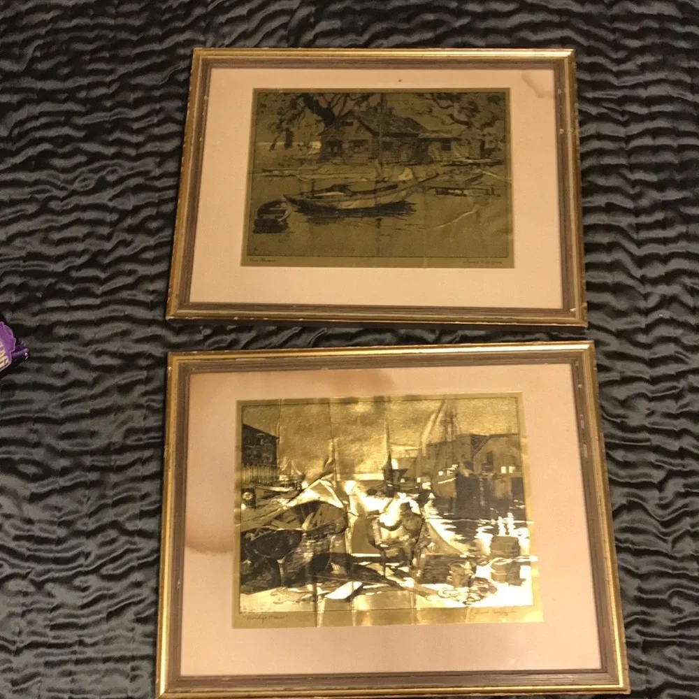 Lions Barrymore gold foil prints